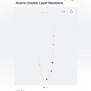 Averie Double Layer Necklace - Gold/Silver